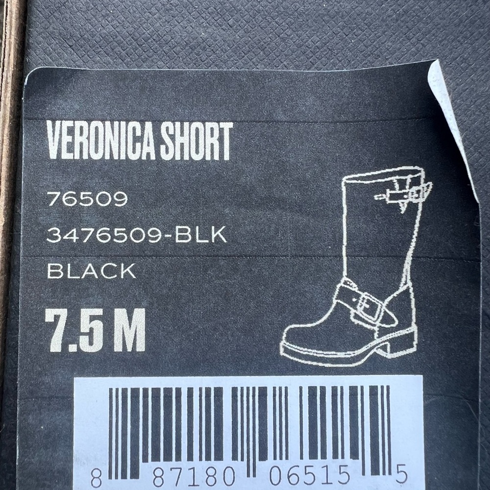 Frye Black Veronica Short Boot 7.5 - Picture 8 of 8